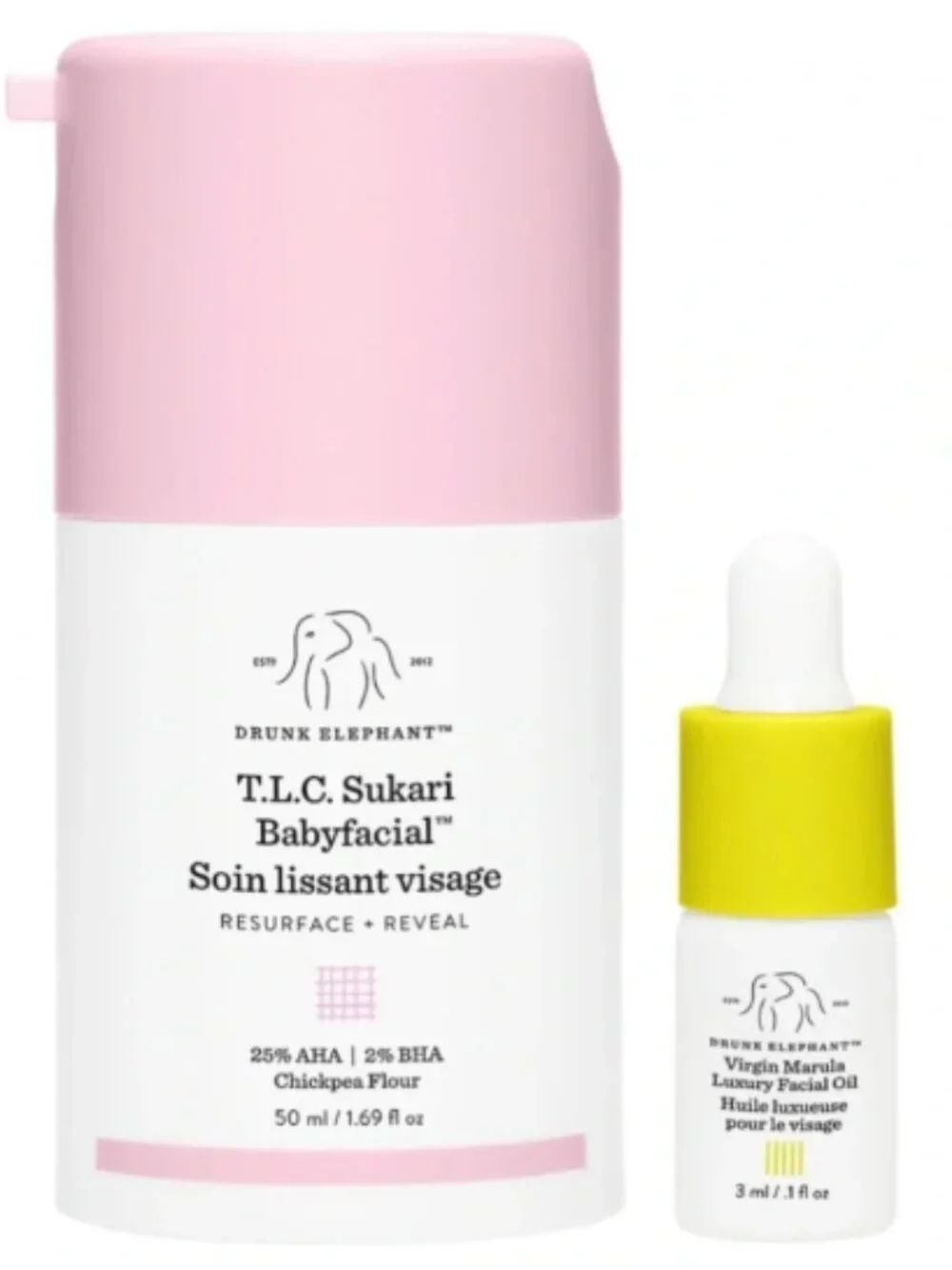 Drunk Elephant TLC Sukari Babyfacial NEW IN BOX New With Tags Drunk Elephant